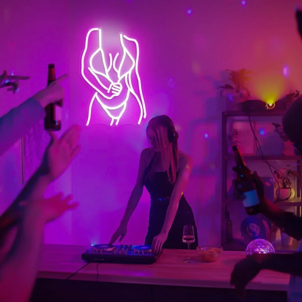 🆕Body Neon Signs for wall decor LED cave sexy Club Bar Home Party Gifts